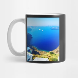 Santorini View of the Caldera from Imeroviglia Mug